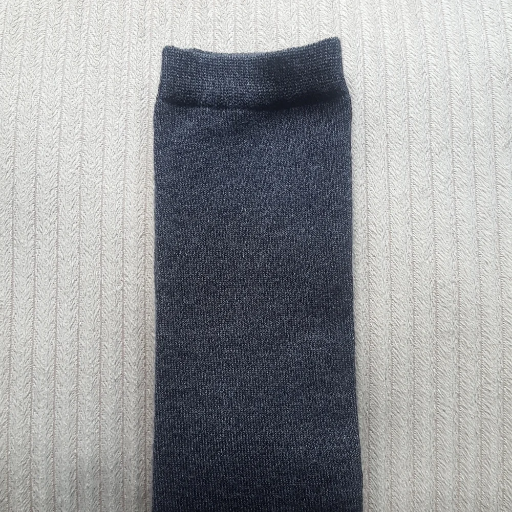 Dark Gray Knee High School Girl Socks